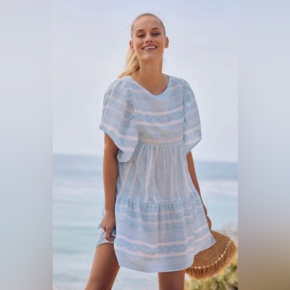 Anthropologie Dresses & Skirts - Anthropologie Maeve Tiered Striped Mini Dress